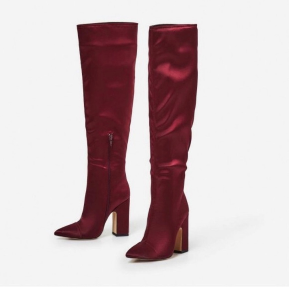 Ego Official Satin knee high boots